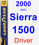 Driver Wiper Blade for 2000 GMC Sierra 1500 - Premium