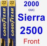 Front Wiper Blade Pack for 2000 GMC Sierra 2500 - Premium