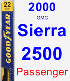 Passenger Wiper Blade for 2000 GMC Sierra 2500 - Premium