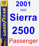 Passenger Wiper Blade for 2001 GMC Sierra 2500 - Premium