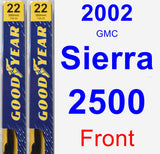 Front Wiper Blade Pack for 2002 GMC Sierra 2500 - Premium