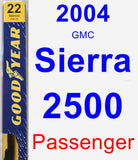 Passenger Wiper Blade for 2004 GMC Sierra 2500 - Premium