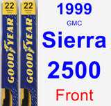 Front Wiper Blade Pack for 1999 GMC Sierra 2500 - Premium