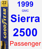 Passenger Wiper Blade for 1999 GMC Sierra 2500 - Premium