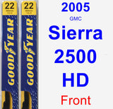 Front Wiper Blade Pack for 2005 GMC Sierra 2500 HD - Premium