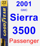 Passenger Wiper Blade for 2001 GMC Sierra 3500 - Premium