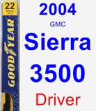 Driver Wiper Blade for 2004 GMC Sierra 3500 - Premium