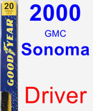 Driver Wiper Blade for 2000 GMC Sonoma - Premium