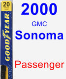 Passenger Wiper Blade for 2000 GMC Sonoma - Premium