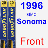 Front Wiper Blade Pack for 1996 GMC Sonoma - Premium