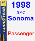 Passenger Wiper Blade for 1998 GMC Sonoma - Premium