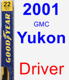 Driver Wiper Blade for 2001 GMC Yukon - Premium