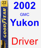 Driver Wiper Blade for 2002 GMC Yukon - Premium