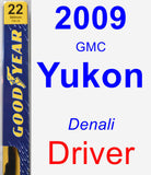 Driver Wiper Blade for 2009 GMC Yukon - Premium