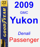 Passenger Wiper Blade for 2009 GMC Yukon - Premium