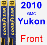 Front Wiper Blade Pack for 2010 GMC Yukon - Premium