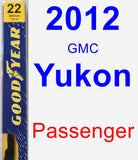 Passenger Wiper Blade for 2012 GMC Yukon - Premium