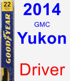 Driver Wiper Blade for 2014 GMC Yukon - Premium