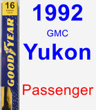 Passenger Wiper Blade for 1992 GMC Yukon - Premium