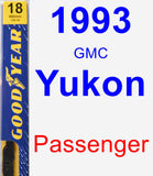 Passenger Wiper Blade for 1993 GMC Yukon - Premium