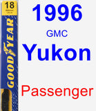 Passenger Wiper Blade for 1996 GMC Yukon - Premium