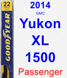 Passenger Wiper Blade for 2014 GMC Yukon XL 1500 - Premium