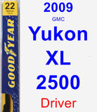 Driver Wiper Blade for 2009 GMC Yukon XL 2500 - Premium