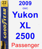 Passenger Wiper Blade for 2009 GMC Yukon XL 2500 - Premium