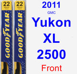 Front Wiper Blade Pack for 2011 GMC Yukon XL 2500 - Premium