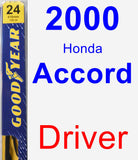 Driver Wiper Blade for 2000 Honda Accord - Premium