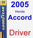 Driver Wiper Blade for 2005 Honda Accord - Premium