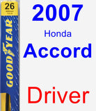 Driver Wiper Blade for 2007 Honda Accord - Premium