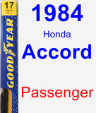 Passenger Wiper Blade for 1984 Honda Accord - Premium
