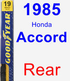 Rear Wiper Blade for 1985 Honda Accord - Premium