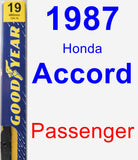 Passenger Wiper Blade for 1987 Honda Accord - Premium