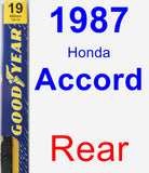 Rear Wiper Blade for 1987 Honda Accord - Premium