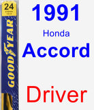 Driver Wiper Blade for 1991 Honda Accord - Premium