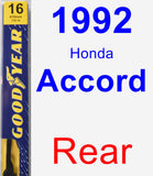 Rear Wiper Blade for 1992 Honda Accord - Premium