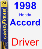 Driver Wiper Blade for 1998 Honda Accord - Premium