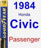 Passenger Wiper Blade for 1984 Honda Civic - Premium