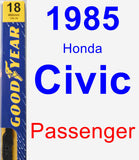 Passenger Wiper Blade for 1985 Honda Civic - Premium