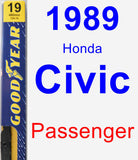 Passenger Wiper Blade for 1989 Honda Civic - Premium