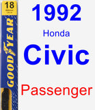 Passenger Wiper Blade for 1992 Honda Civic - Premium