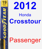 Passenger Wiper Blade for 2012 Honda Crosstour - Premium