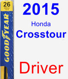 Driver Wiper Blade for 2015 Honda Crosstour - Premium