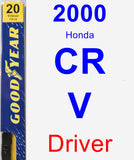 Driver Wiper Blade for 2000 Honda CR-V - Premium