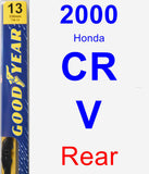 Rear Wiper Blade for 2000 Honda CR-V - Premium