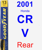 Rear Wiper Blade for 2001 Honda CR-V - Premium