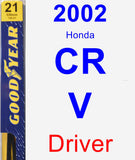 Driver Wiper Blade for 2002 Honda CR-V - Premium