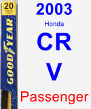 Passenger Wiper Blade for 2003 Honda CR-V - Premium